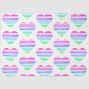 Papel De Seda Diseño de una vintage serie cardíaca rayada arcoir
