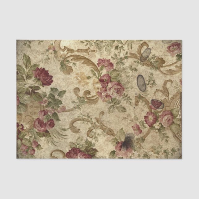 Papel De Seda Diseño de vintage (Anverso)