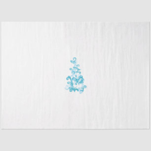 Papel De Seda Diseño decorativo azul bola, turquesa medio