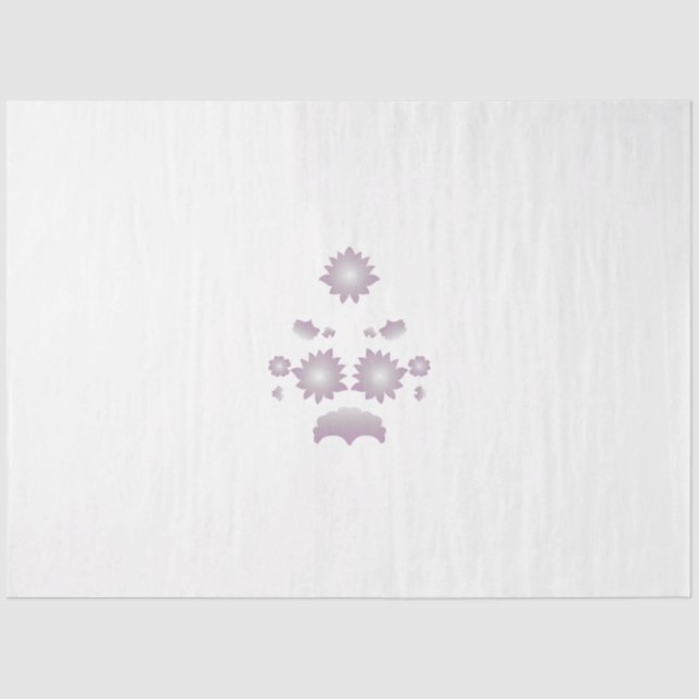 Papel De Seda Diseño decorativo del Rosa Leche Blanca Clásica (Anverso)