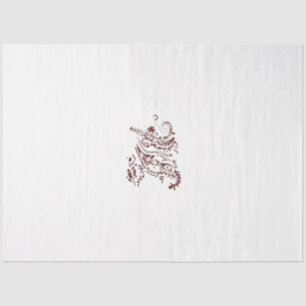 Papel De Seda Diseño decorativo rojo anaranjado