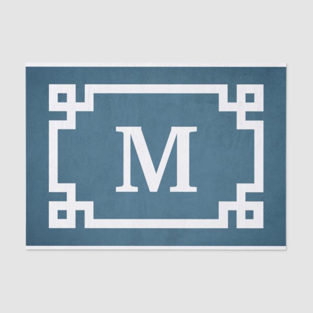 Papel De Seda Diseño del monograma (Anverso)