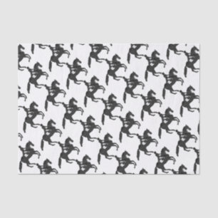 Papel De Seda Diseño del mosaico del caballo y del jinete del