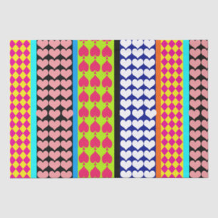 Papel De Seda Diseño del patrón bohemio moderno de franjas bohem