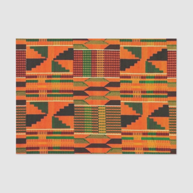 Papel De Seda Diseño del patrón de Boda africano (Anverso)