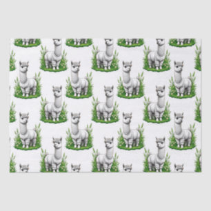 Papel De Seda Diseño del patrón de camello llama Alpaca