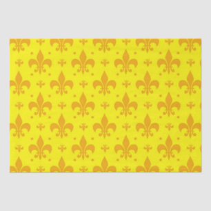 Papel De Seda Diseño del patrón de flor amarillo de lis