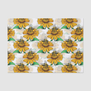 Papel De Seda Diseño del patrón de flor de girasol