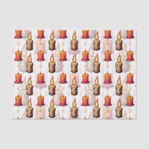 Papel De Seda Diseño del patrón de velas de combustión