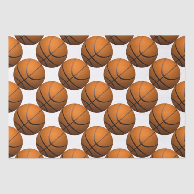 Papel De Seda Diseño deportivo de baloncesto (Anverso)