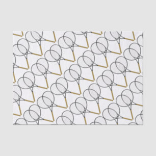 Papel De Seda Diseño deportivo de raquetas de tenis