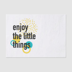 Papel De Seda Diseño divertido y moderno de Enjoy the Lıttle Thi