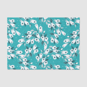 Papel De Seda Diseño elegante de arte botánico en el patrón de f