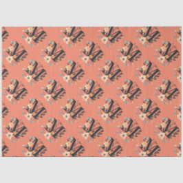 Papel De Seda Diseño elegante en monograma Letra M patrón 1