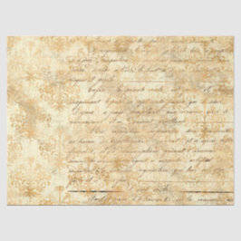 Papel De Seda Diseño Ephemera Gold Series 6