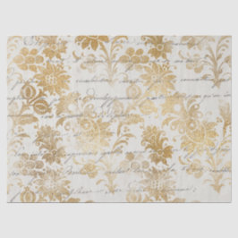 Papel De Seda Diseño Ephemera Gold Series 8