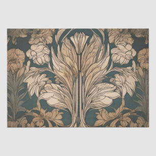 Papel De Seda Diseño floral Art Deco