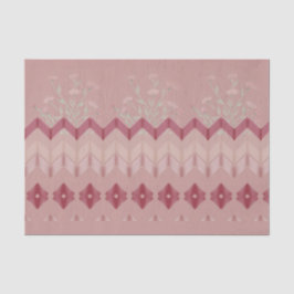Papel De Seda Diseño Floral Con Rosa