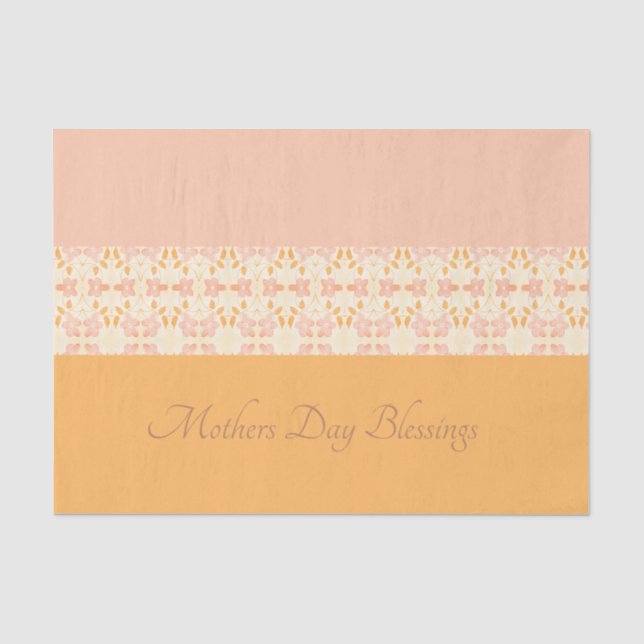 Papel De Seda Diseño floral de bonito (Anverso)