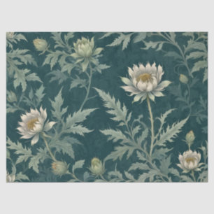 Papel De Seda Diseño Floral de Cardo