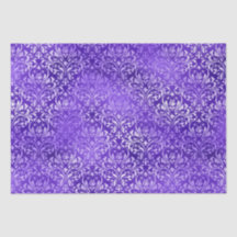 Diseño Floral Elegante Damask Glam Púrpura