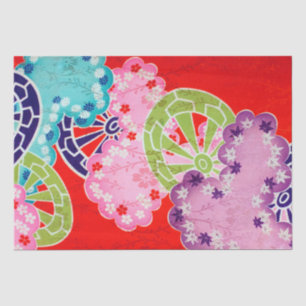 Papel De Seda Diseño floral japonés