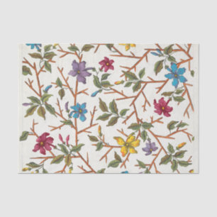 Papel De Seda Diseño floral para estampado textil siglo XIX
