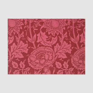 Papel De Seda Diseño floral rosa frambuesa y rosa.