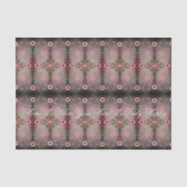 Papel De Seda Diseño florido rosa