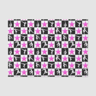 Papel De Seda DISEÑO GIMNÁSTICO DE LA ESTRELLA DE bonito