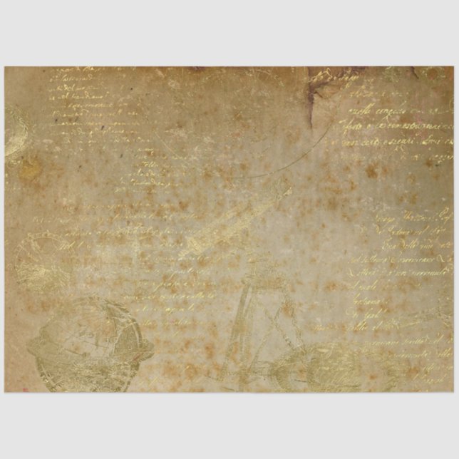 Papel De Seda Diseño Gold Galileo Series 13 (Anverso)