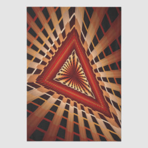 Papel De Seda Diseño gráfico fractal moderno de red de fantasía 
