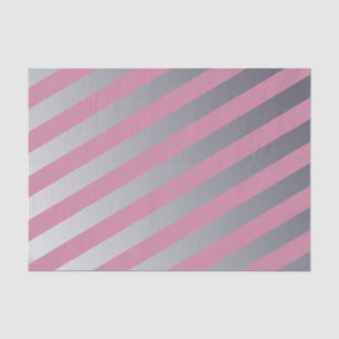 Papel De Seda Diseño gris y rosa plateado