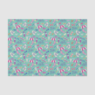 Papel De Seda Diseño Hermoso Con Elementos De Verano