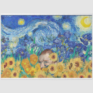 Papel De Seda Diseño inspirado en el arte Van Gogh