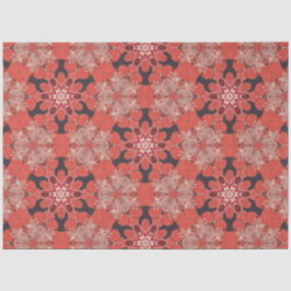 Papel De Seda Diseño japonés en rojos y en negro Decoupage