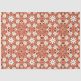 Papel De Seda Diseño japonés en rojos y naranjas