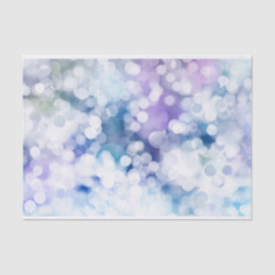 Papel De Seda Diseño Lavendar y Bokeh Azul bonito