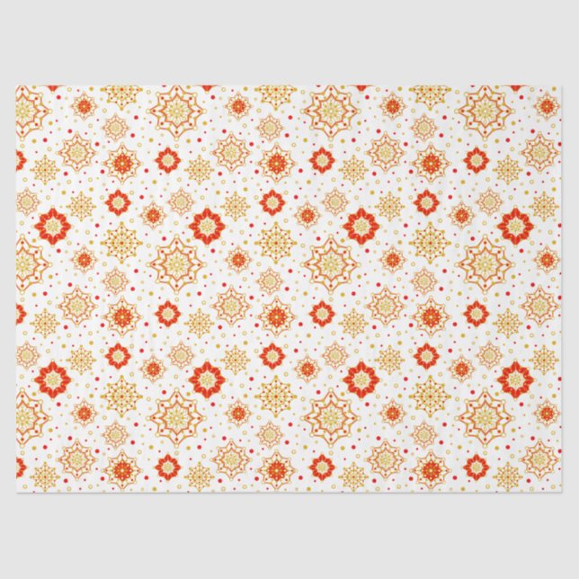 Papel De Seda Diseño moderno retro de mediados del siglo (Anverso)