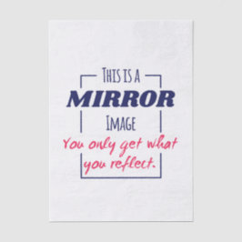 Papel De Seda Diseño Motivacional de Mentalidad de Reflexión en