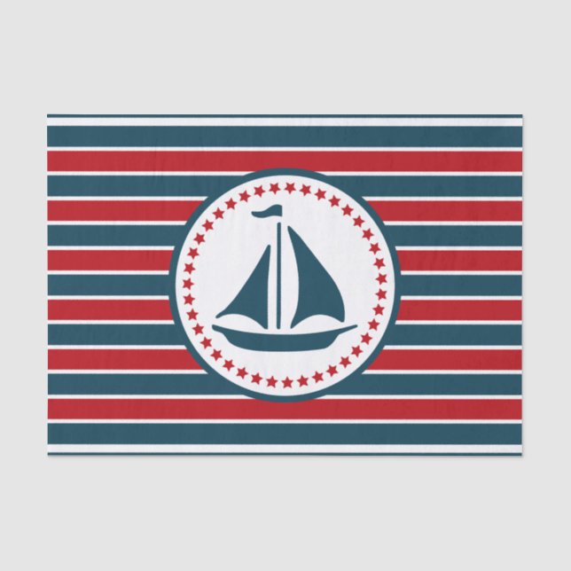 Papel De Seda Diseño náutico (Anverso)