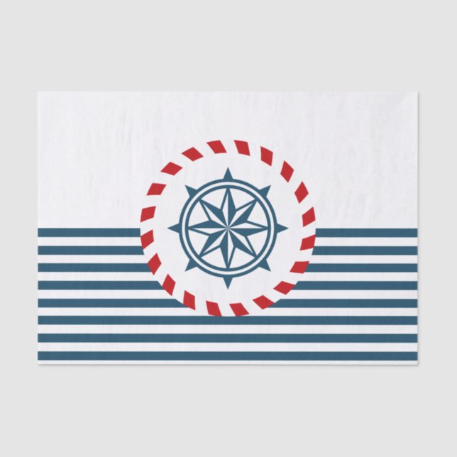 Papel De Seda Diseño náutico (Anverso)