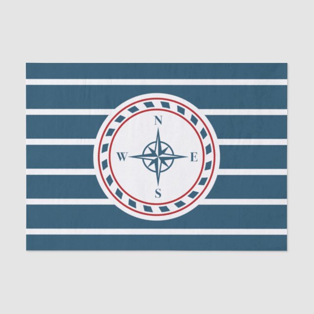 Papel De Seda Diseño náutico (Anverso)