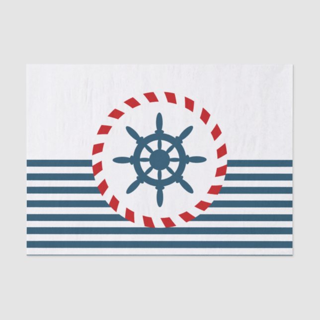 Papel De Seda Diseño náutico (Anverso)