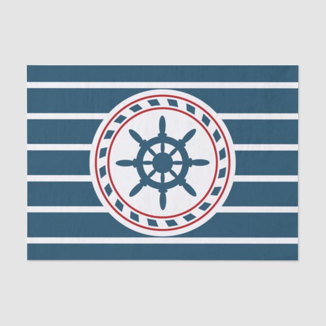 Papel De Seda Diseño náutico (Anverso)