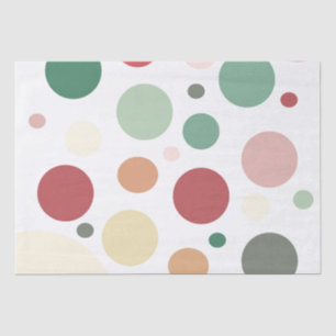 Papel De Seda Diseño Pastel Grande De Poka-Dot