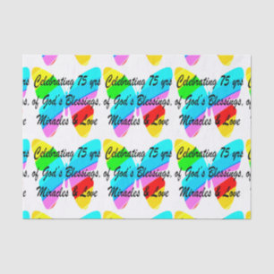 PAPEL DE SEDA DISEÑO PERSONALIZADO DE LA MARIPOSA DE CUMPLEAÑOS