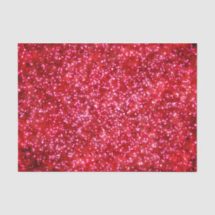 Papel De Seda Diseño Purpurina de bonito Brillante Red Faux