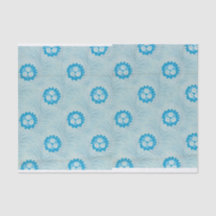 Diseño retro floral azul