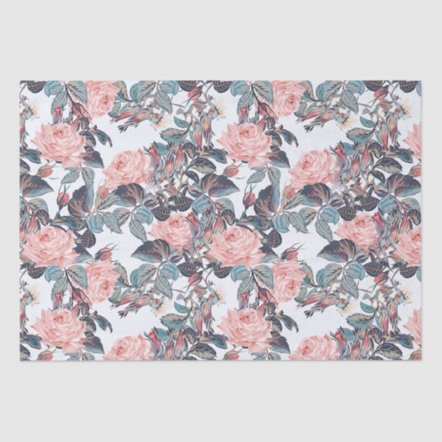 Papel De Seda Diseño rosa (Anverso)